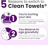 CLEAN SKIN CLUB Healthy Aging Clean Towels XL 50 Ct Disposable Face Towels view 3