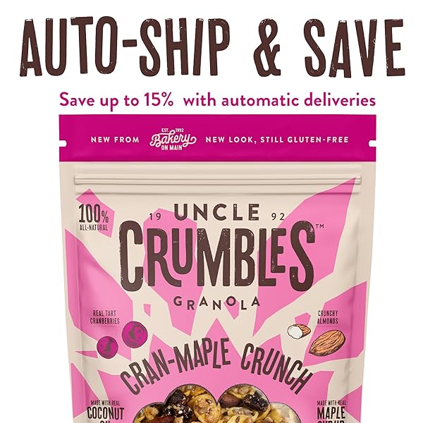 UNCLE CRUMBLES, GRANOLA CRAN MAPLE CRUNCH, 11 OUNCE