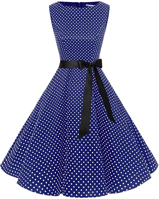 bbonlinedress 50s Retro Schwingen Vintage Rockabilly Kleid Faltenrock