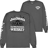 Jack Daniel's No. 7 Whiskey Front and Back Print Long Sleeve Shirt