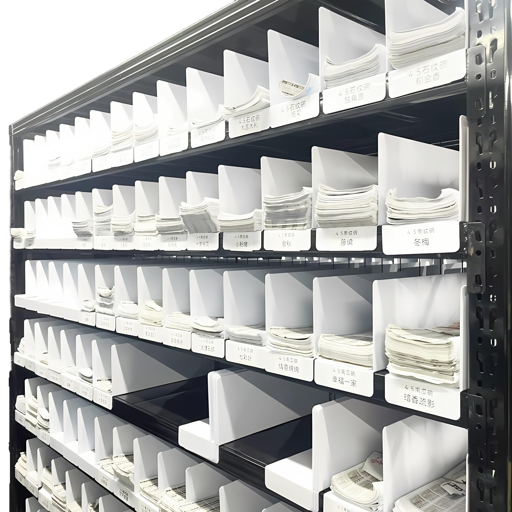 50 Pack PVC Shelf Dividers, 15"x 6" Closet Dividers