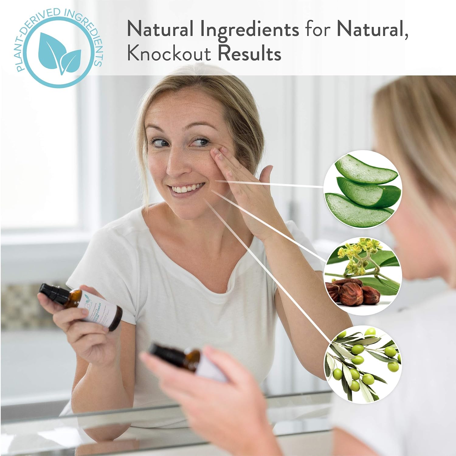 Peptide Complex Serum by Eva Naturals (2 oz) - Best Anti-Aging Face Serum Reduces Wrinkles and Boosts Collagen - Heals and Repairs Skin while Improving Tone and Texture - Hyaluronic Acid & Vitamin E: Beauty