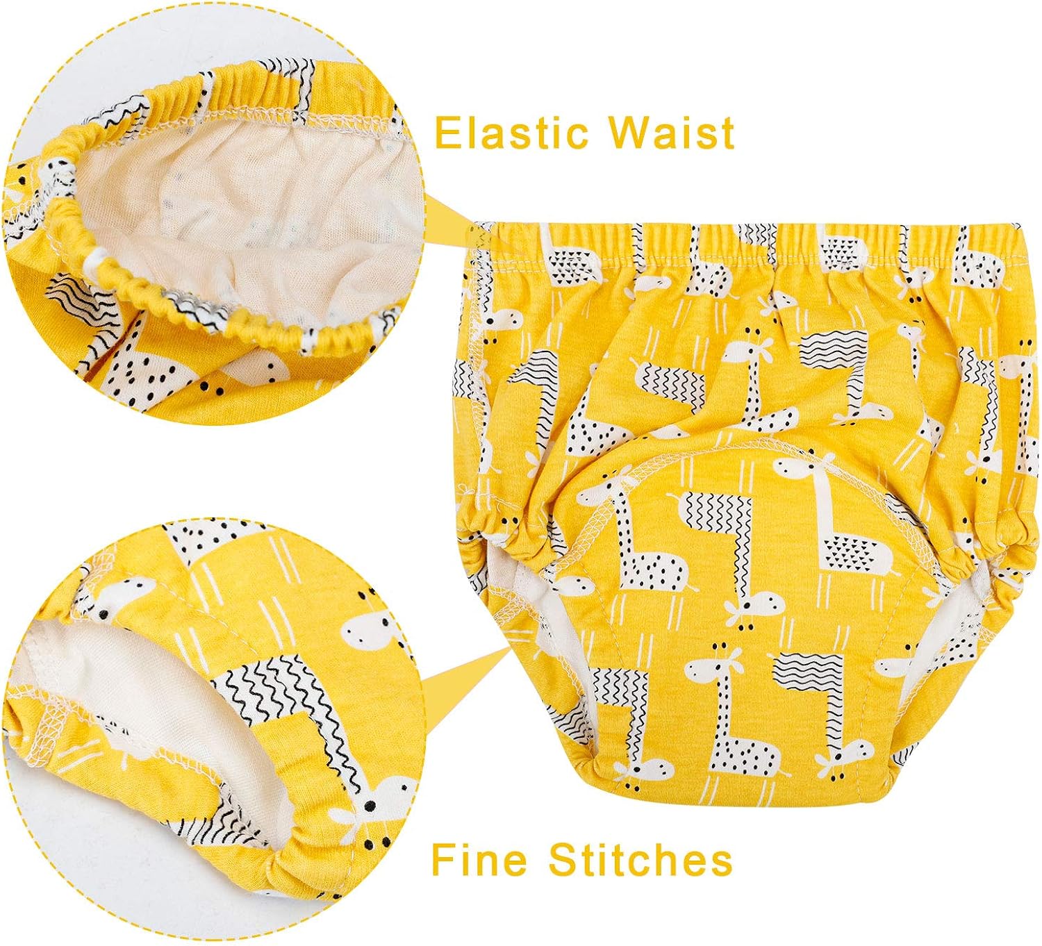 Auranso Toddler Potty Training Pants, 4 Pack Cotton Toilet Pee Training Underwear for Baby Boys and Girls 12M-4T: Clothing