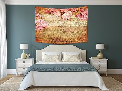 Amazon Com Iprint Polyester Tapestry Wall Hanging Roses