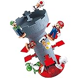 Epoch Games Super Mario Blow Up! Shaky Tower Balancing Game, Tabletop Skill and Action Game with Collectible Super Mario Acti