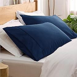 Bedsure Queen Pillow Cases Set of 2 - Navy
