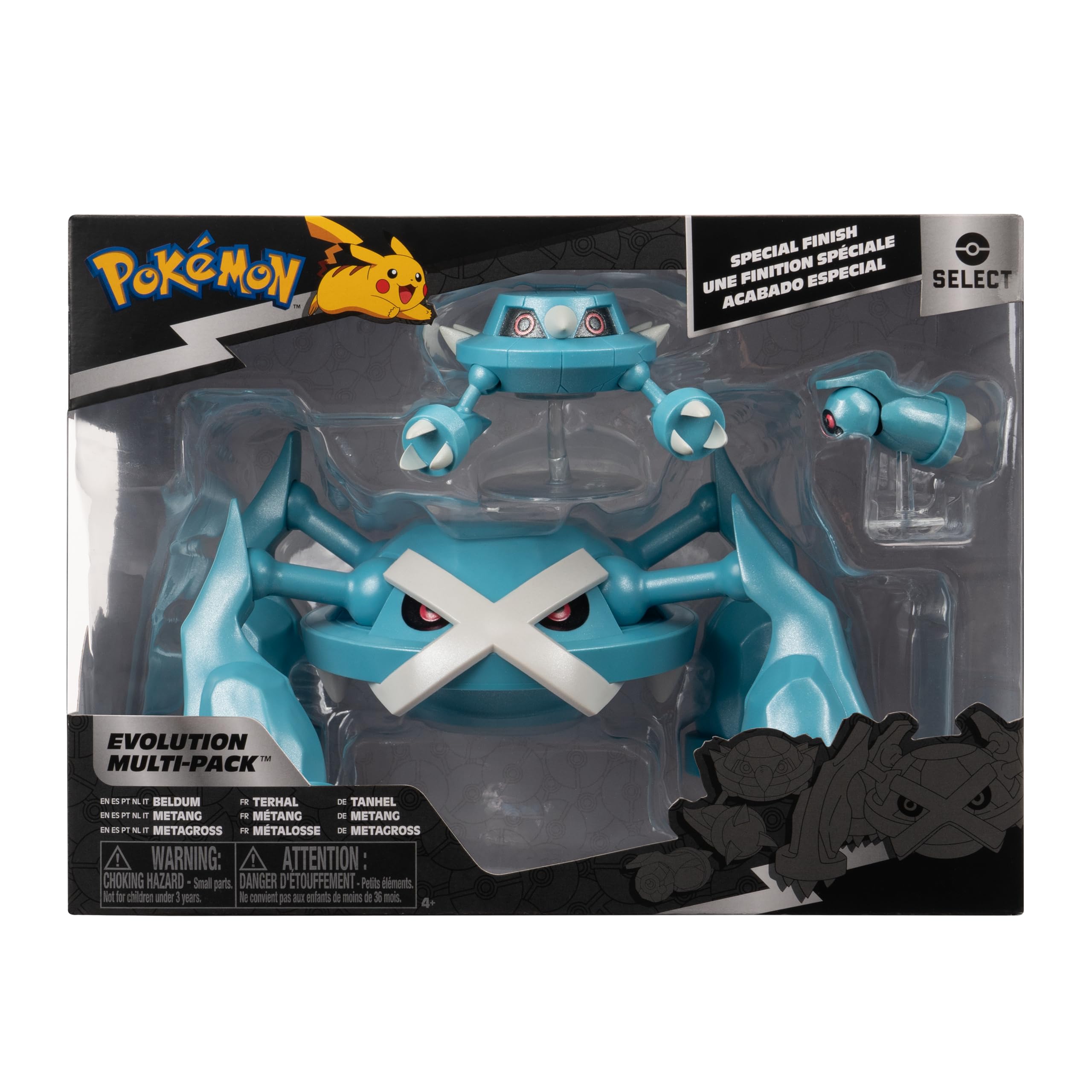 Pokémon Select Beldum, Metang with Stand, Metagross Evolution Multi-Pack