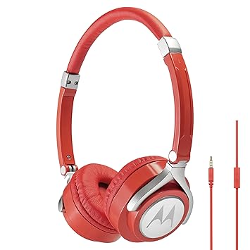 Motorola Pulse 2 - Wired On-Ear Stereo Kopfhörer, Rot