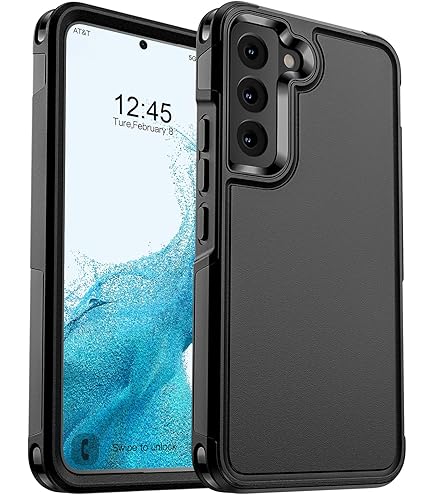 Amazon.com: Samsung Official S22 Leather Cover Black