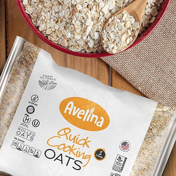 AVELINA QUICK COOKING OATS – GLUTEN-FREE – 32 OZ (PACK OF 1)