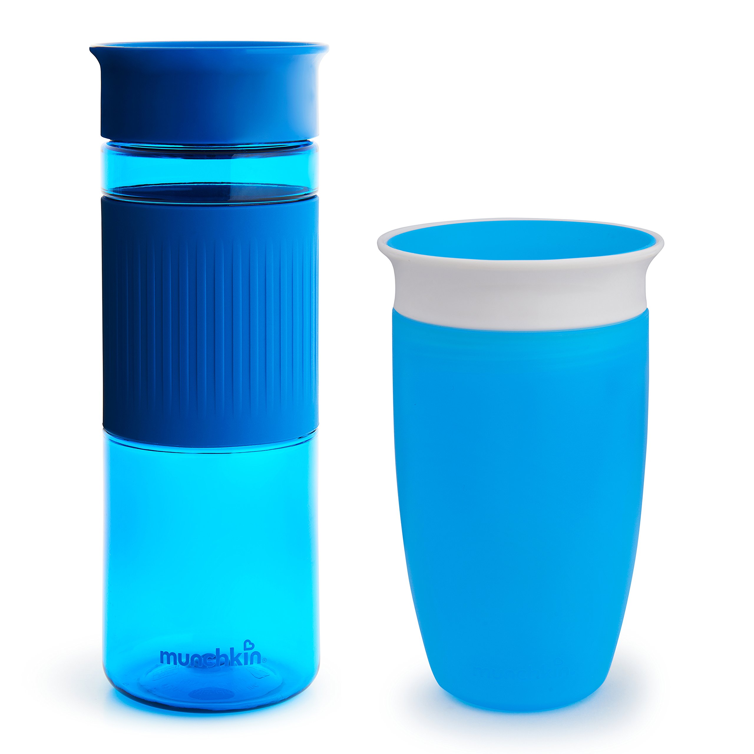 Munchkin Miracle 360 Hydration Set, 2 Pack, 24 Ounce and 10 Ounce, Blue