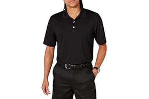 Amazon Essentials Mens Golf Polo Shirt, Moisture-Wicking Quick Dry, Short Sleeve