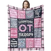 Pozevan Occupational Therapy Gifts, Therapist Gifts for Women, Ot Gifts, Gifts for Occupational Therapist, Appreciation Gifts for Ot Blanket (60x50 Inches)