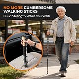 TREKOLOGY Trek-Z Folding Walking Poles 100-120cm 115-135cm Aluminum Set of 2 view 6