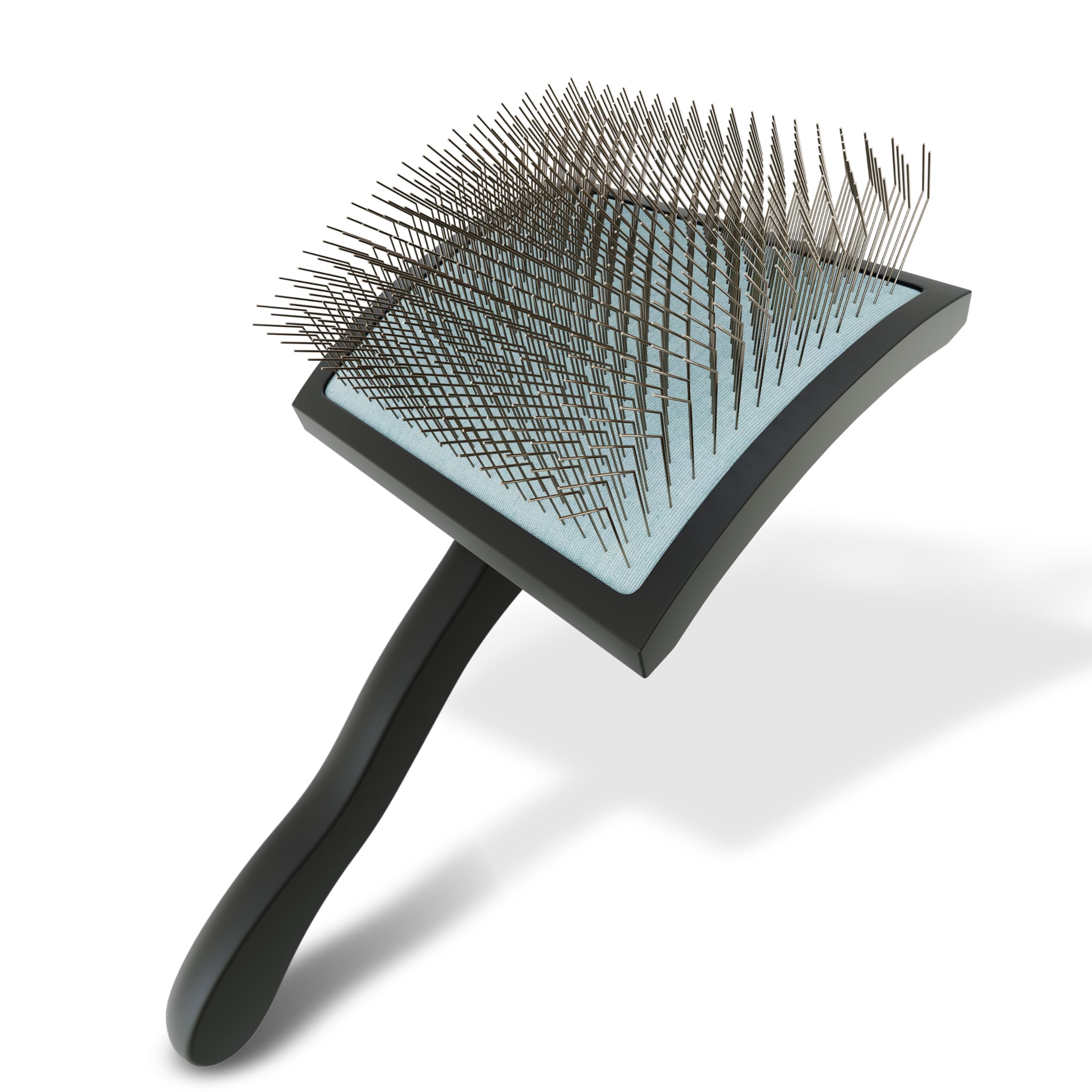 Doodle Slicker Dog Brush –Perfect For Goldendoodle & Poodle Hair Maintenance - Medium to Long Hair Breeds-Detangle, Brush, Black – Professional Pet Grooming Brush for Thick & Long-Haired Dogs