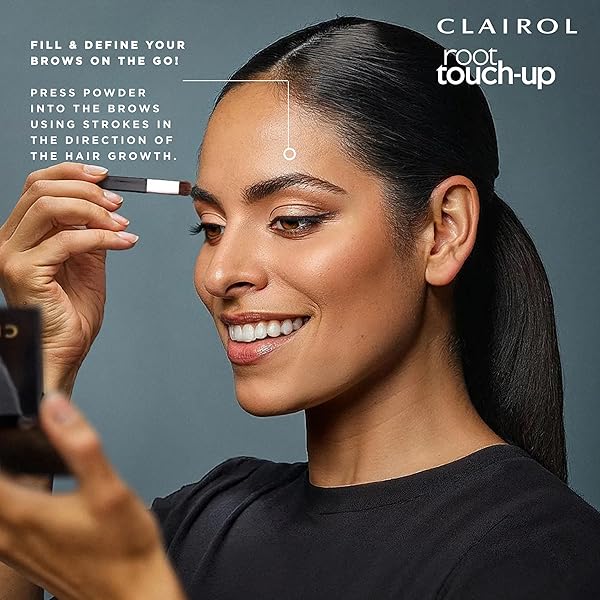 CLAIROL ROOT TOUCH-UP TEMPORARY CONCEALING POWDER, DARK BROWN HAIR COLOR, PACK OF 1