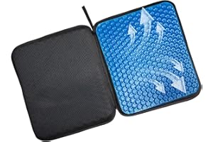 ARREPONT Portable Gel Seat Cushion,Foldable Cushion,Fits Car Seat Stadium Airplanes Travel Long Distance Trips and Drive Relieve Stress, Portable seat Cushion for Travel