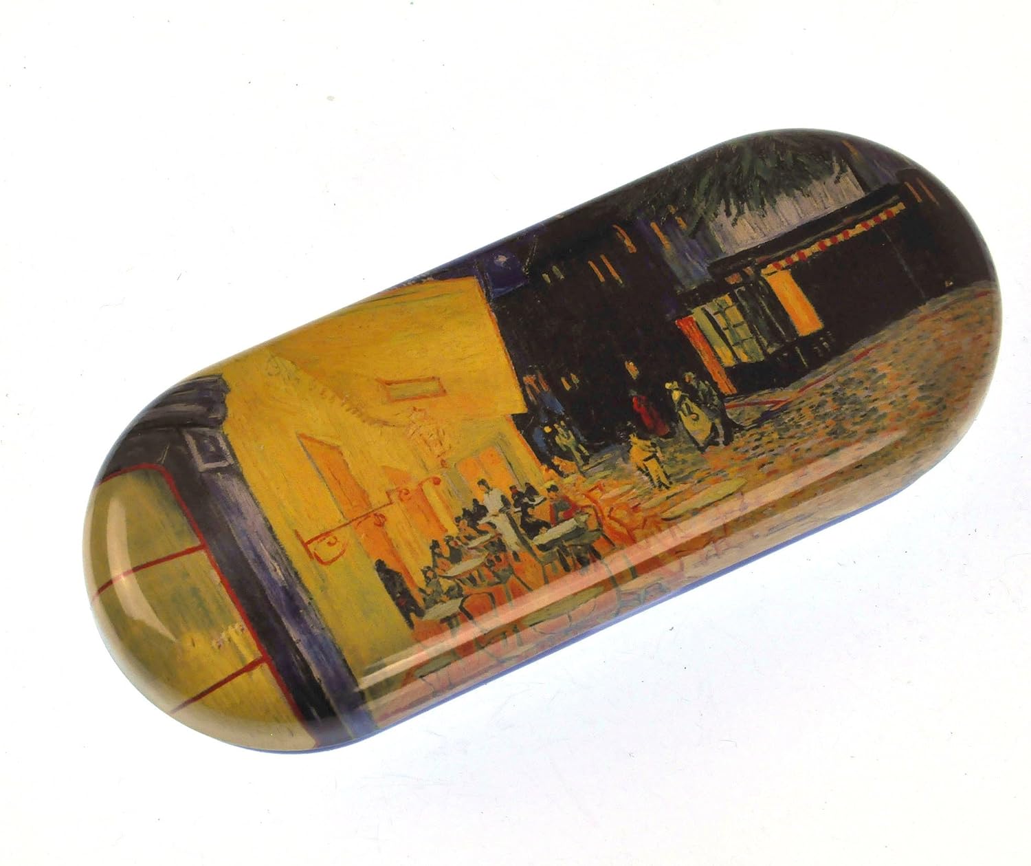 Fridolin 18761 Van Gogh Night Cafe 16 x 6.6 x 2.8 cm Multi-Coloured Metal Glasses Case, Multicolor, 16x6.6x2.8 cm - Image 3