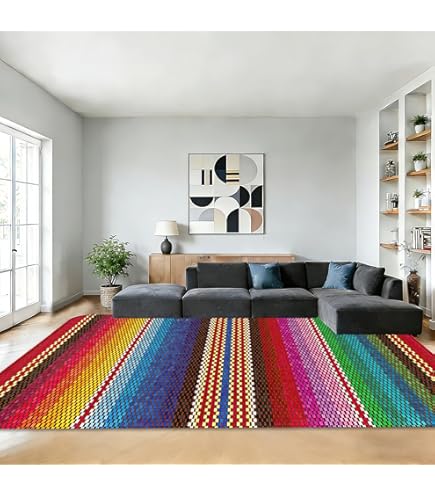 Amazon.com: ARTSHOWING Mexican Serape Area Rug, 2' x 3' Large