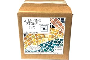Grout 360 Premium Stepping Stone Mix - 8 Pound Box White Concrete Mixture