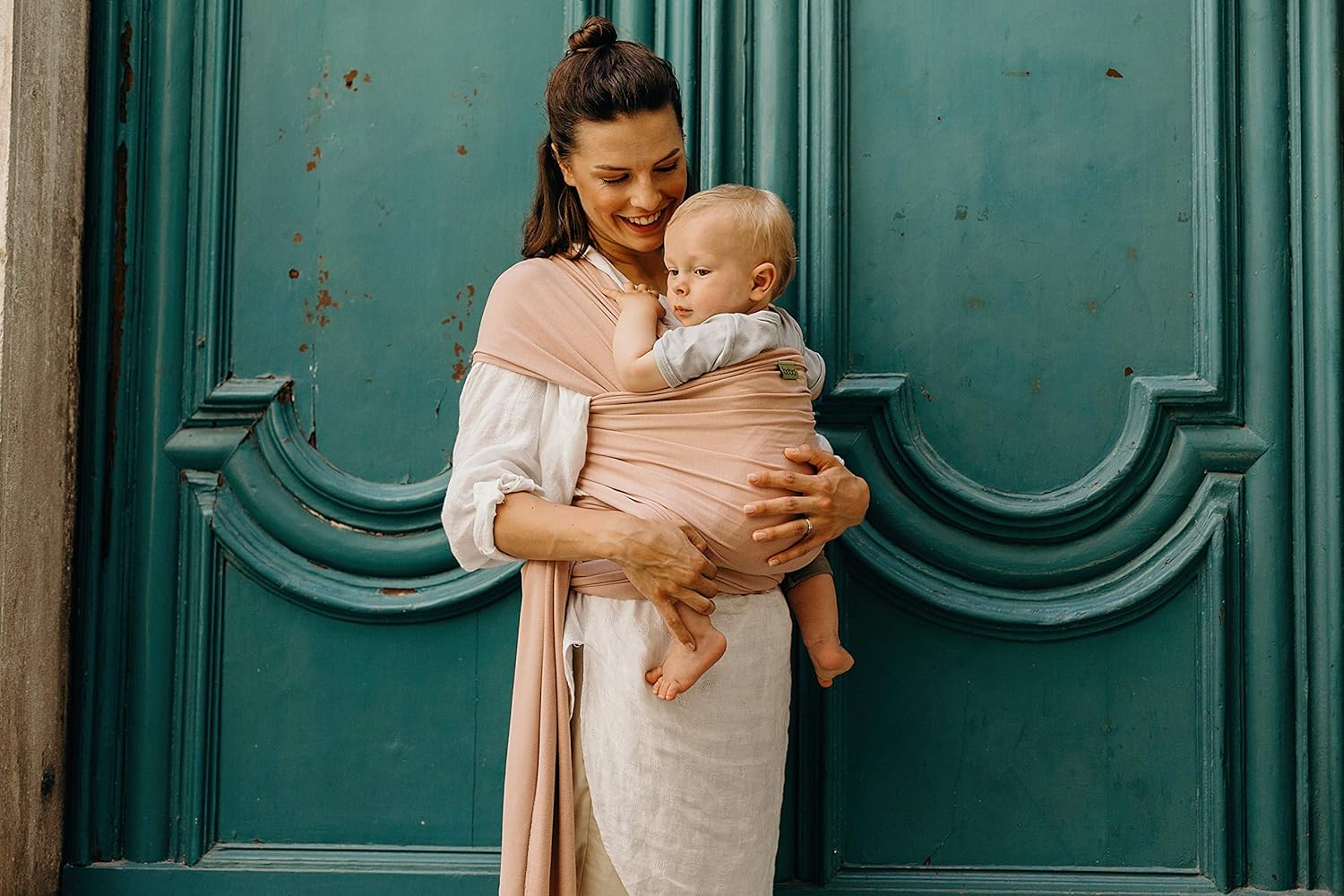 Boba Baby Wrap Carrier, Original Baby Sling Carrier for Newborns (7-35 lbs), Soft, Secure, Hands-Free & Ergonomic - Image 5