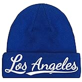 City Team 3D Embroidery Classic Cuffed Knit Hat Beanie Toque Skull Cap