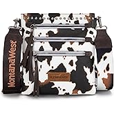 Montana West Crossbody Bags for Women Multi Pocket Cross Body Bag Purses with Guitar Strap