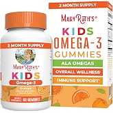 MARYRUTH'S Vegan Omega 3 Gummies for Kids, No Fish Taste, 2 Month Supply | No Fish Taste, 2 Month Supply