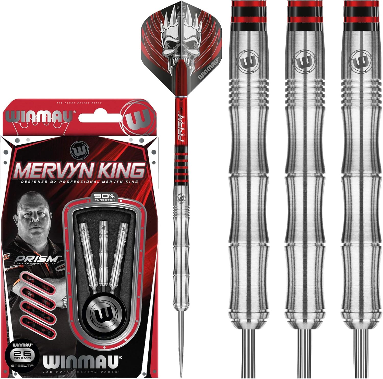 Darts Prism Force Shafts & Flights 22g 24g 26g Winmau Mervyn King Darts