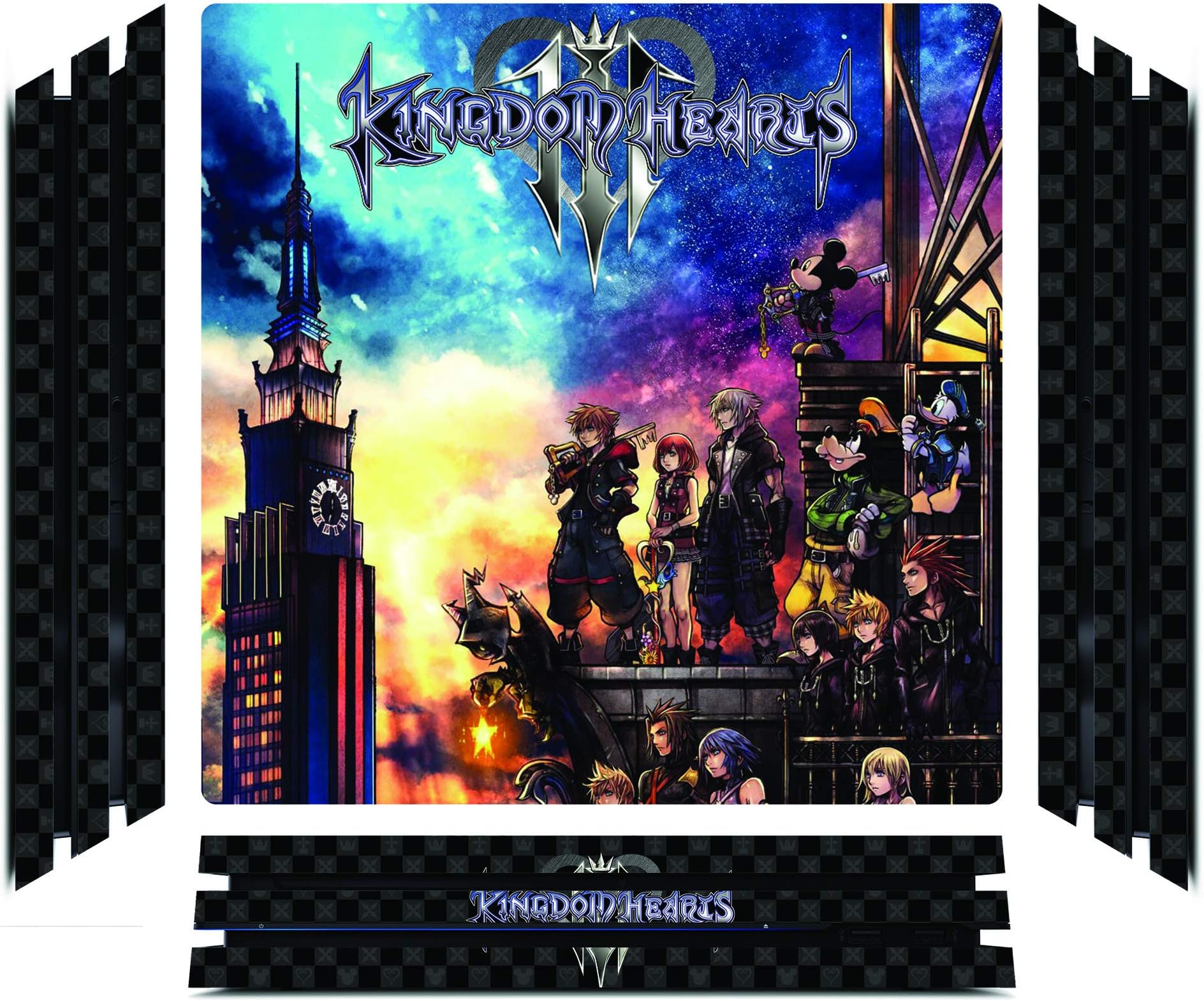 Kingdom Hearts 3 III KH3 Game Skin for Sony Playstation 4 Pro - PS4 Pro Console - 100% Satisfaction Guarantee!