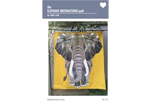 The Elephant Abstractions Quilt Pattern a Foundation Paper Piecing Project by Violet Craft 54" x 60" - No. 010