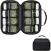 StarPlus2 Small Pill Bottle Organizer for Travel, Medicine Bag, Carrier for Prescription Medications - Black