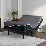 Dyonery Queen Adjustable Bed Frame with Mattress, 14 Inch Copper-Gel Memory Foam Mattress Bed in a Box, Wireless Remote Head & Foot Incline Bed Base, Zero Gravity, 750lbs Lift Capacity