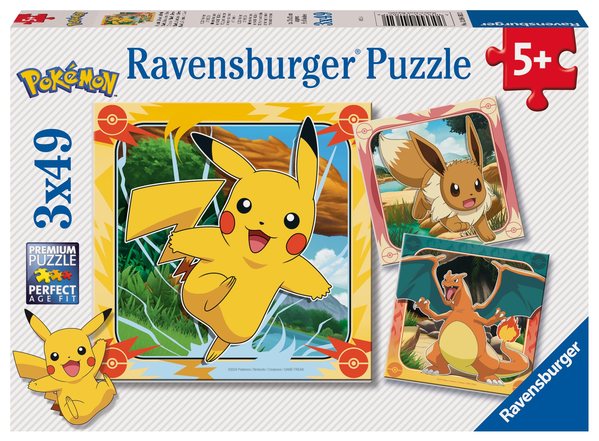 Ravensburger Pokemon 3x49 Pieces Jigsaw Puzzles for Kids Age 5 Years Up