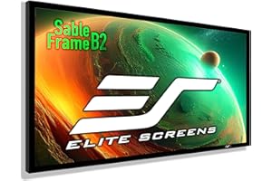 Elitescreens Sable Frame B2 120-INCH Projector Screen Diagonal 16:9 Diag Active 3D 4K 8K Ultra HD Ready Fixed Frame Home Thea