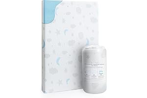 GANONDORF Pack and Play Mattress 38x26'' Breathable Soft Plush Memory Foam for Baby Toddler Travel Includes Removable Washable Cover Fits Play Pen Playard Pack n Play Mattress Topper Pad