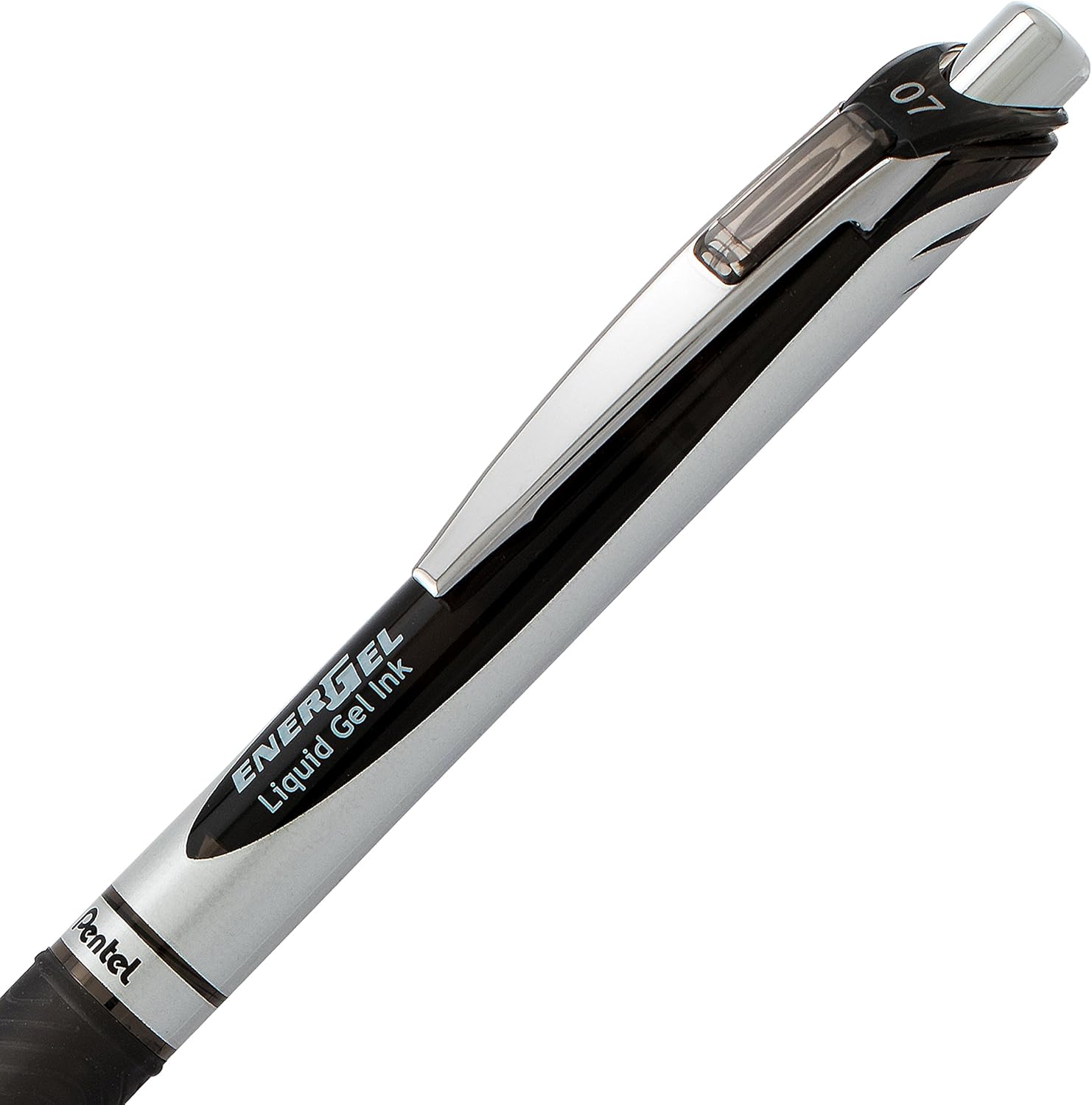 Pentel EnerGel RTX RT Liquid Gel Pen, Med, Metal Tip, 0.7mm, Blue Ink, 12-Pk Window Box of 12 (BL77PC12C1): Office Products