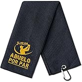 CybGene Abuelo Gifts Golf Towel, Abuelo on Father‘s Day, 15.8 x 23.6 inches Microfiber Golf Towel for Golf Bags