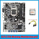 Lodokdre B75 ETH Mining Motherboard 8xPCIe USB CPU LGA1155 MSATA Miner view 6