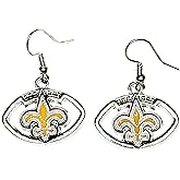 New Orleans football sports fan dangle earrings