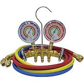 Mastercool 59161 R22/R404A 2-Way Brass Manifold Gauge Set