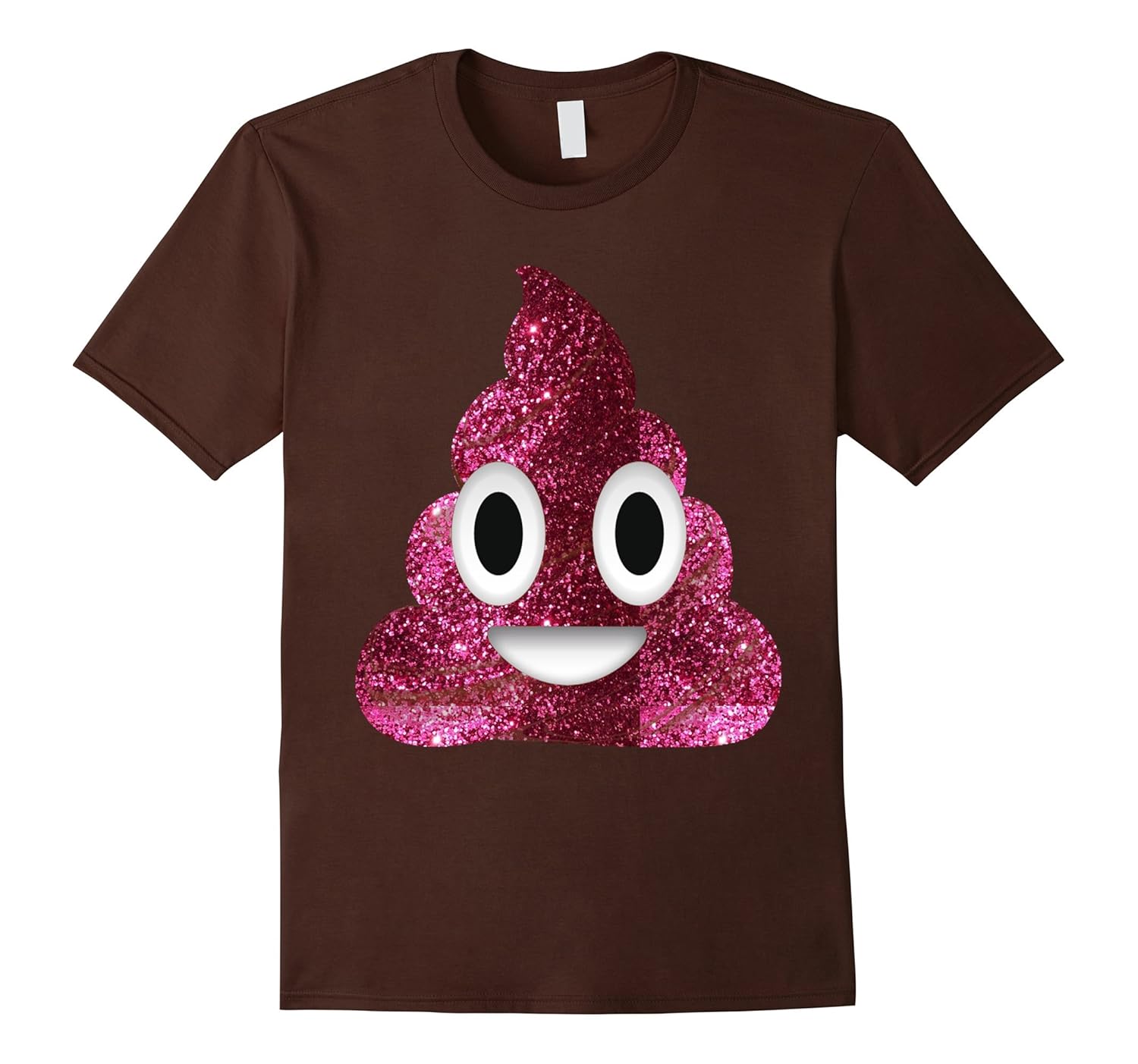 Emoji Poop Shirt Cute Funny Kids School Faux Pink GlitterArt Artvinatee