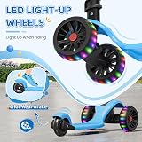 YOLEO 3-in-1 Children`s Scooter with Removable Seat LED Wheels Height Adjustable view 6