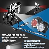 Balhvit Bike Light Set USB Rechargeable Front and Rear LED 650mAh view 5