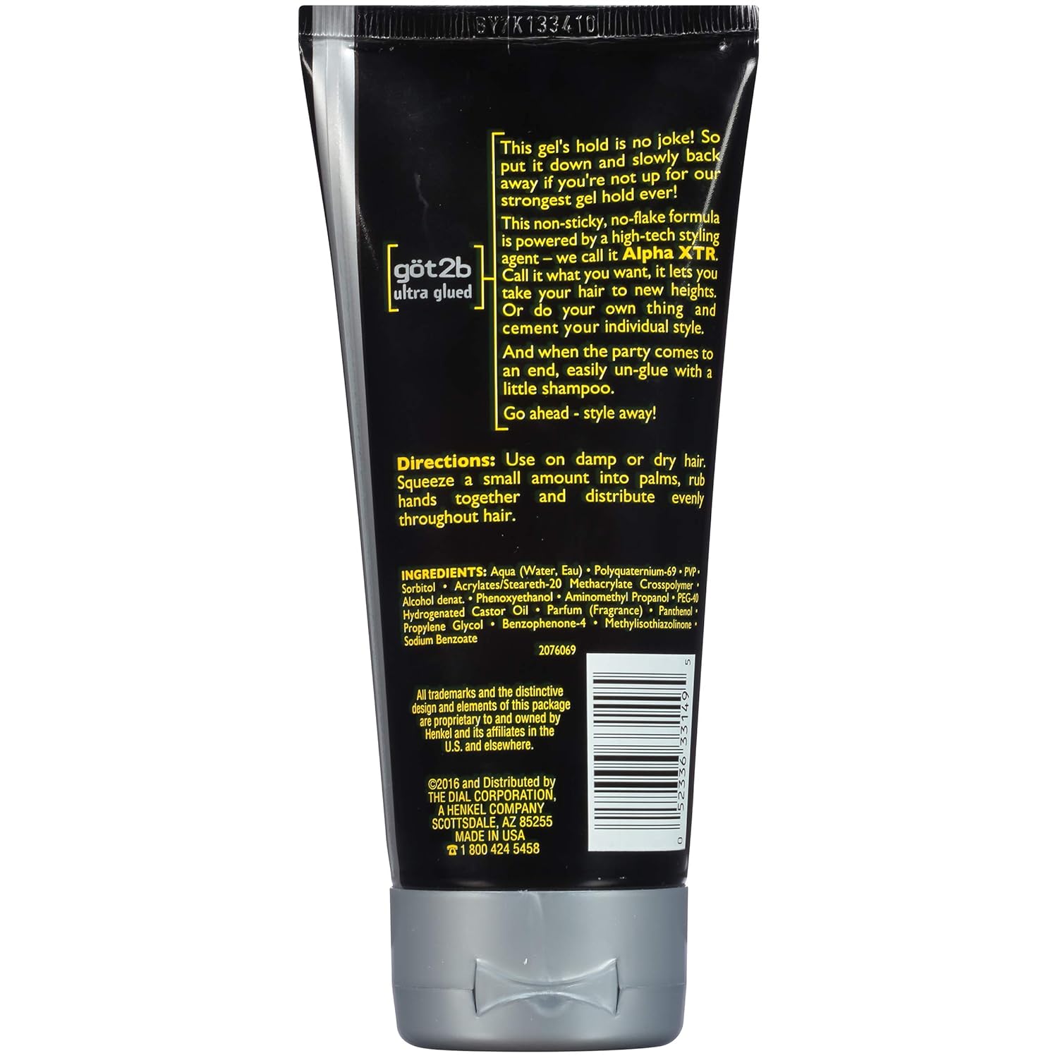 Got2b Ultra Glued Invincible Styling Hair Gel, 6 Ounce : Hair Styling Gels : Beauty