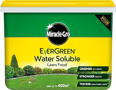 Miracle-Gro Water Soluble Lawn Food 2kg - Lawn Fertiliser, Greener in 5 Days