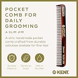 Kent A SLIM JIM Pocket Comb Fine Tooth Styling for Fine Hair & Beards view 2
