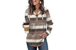 OFEEFAN Womens Hoodies Pullover Sweaters Tunic Tops for Women Loose Fit Dressy Oversized Sweatshirt with Buttons