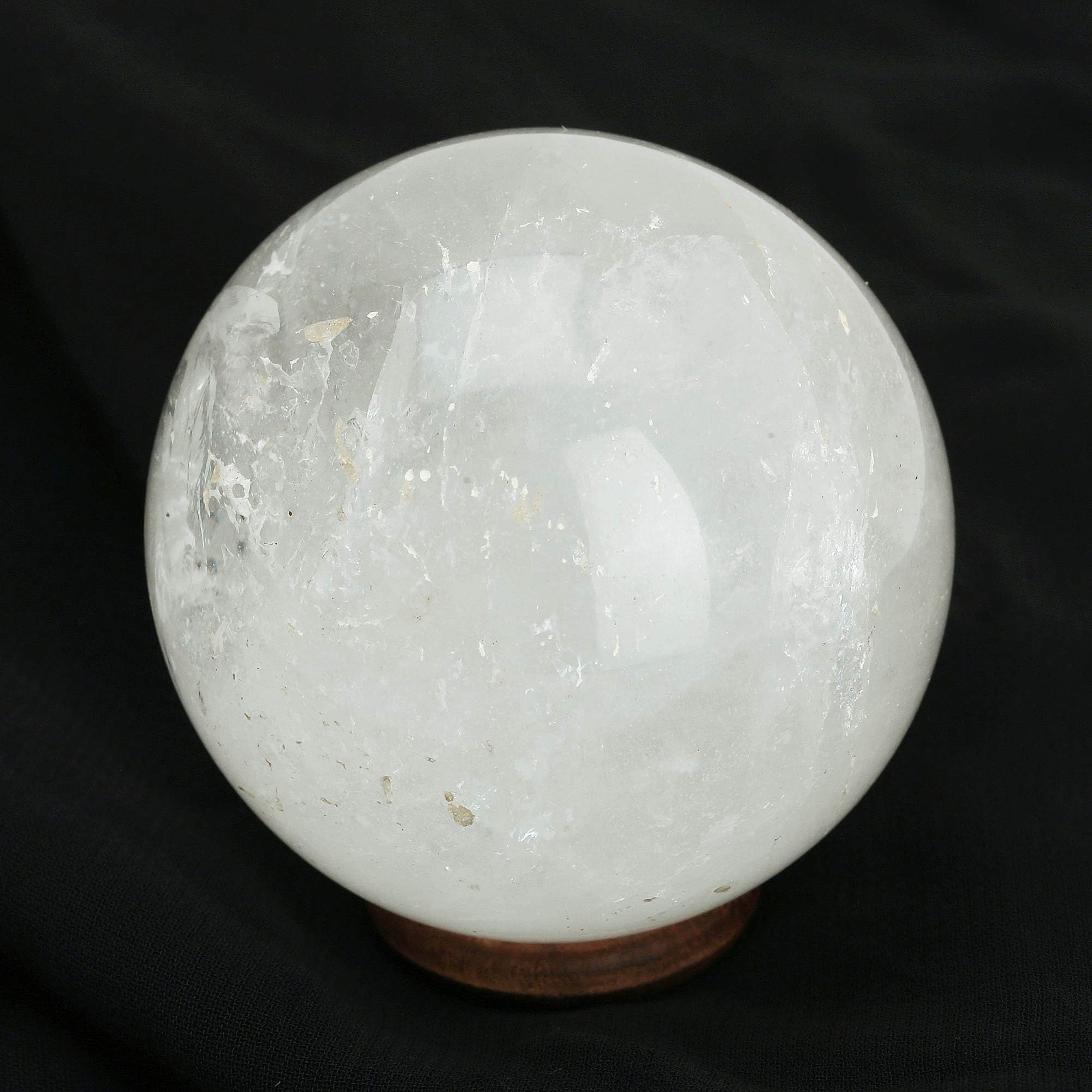 Natural Crystal Clear Quartz Crystal Ball Reiki Gemstone Sphere Ball for Healing and Meditation 40-45 MM