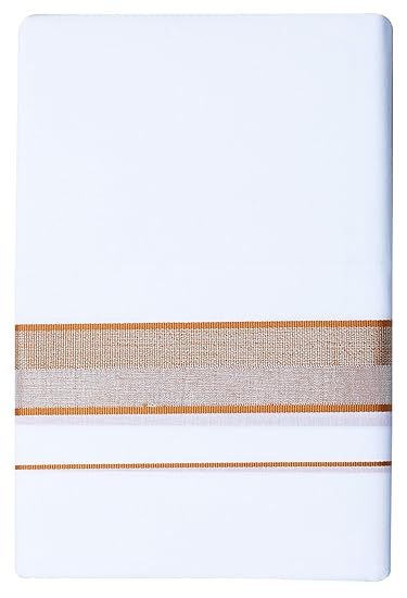 Men's Pure Cotton Dhoti's (115_White_3.60M)